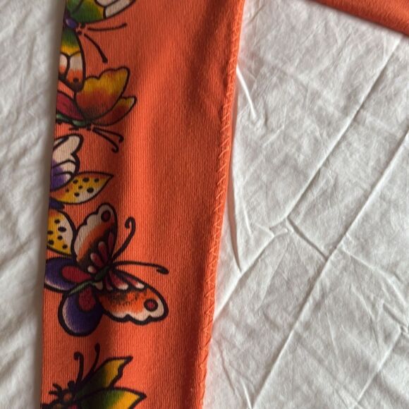 Ed Hardy by Christian Audigier Womans Zipped Hoodie with Butterflies. Size M. - Picture 4 of 13